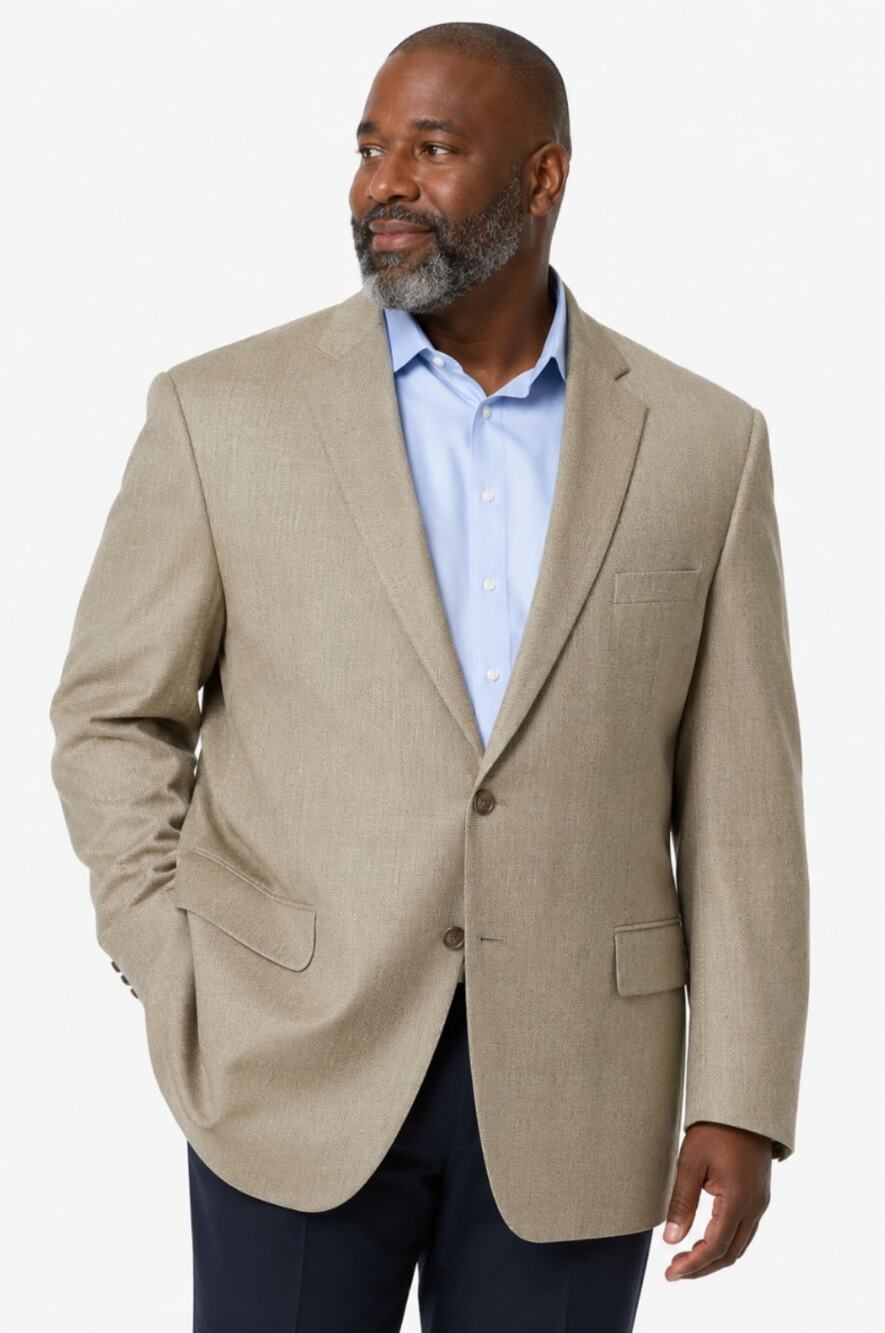 Jos A. Banks Men's Brown Camel hair Silk Blazer Sports Coat Jacket 56 Big Tall